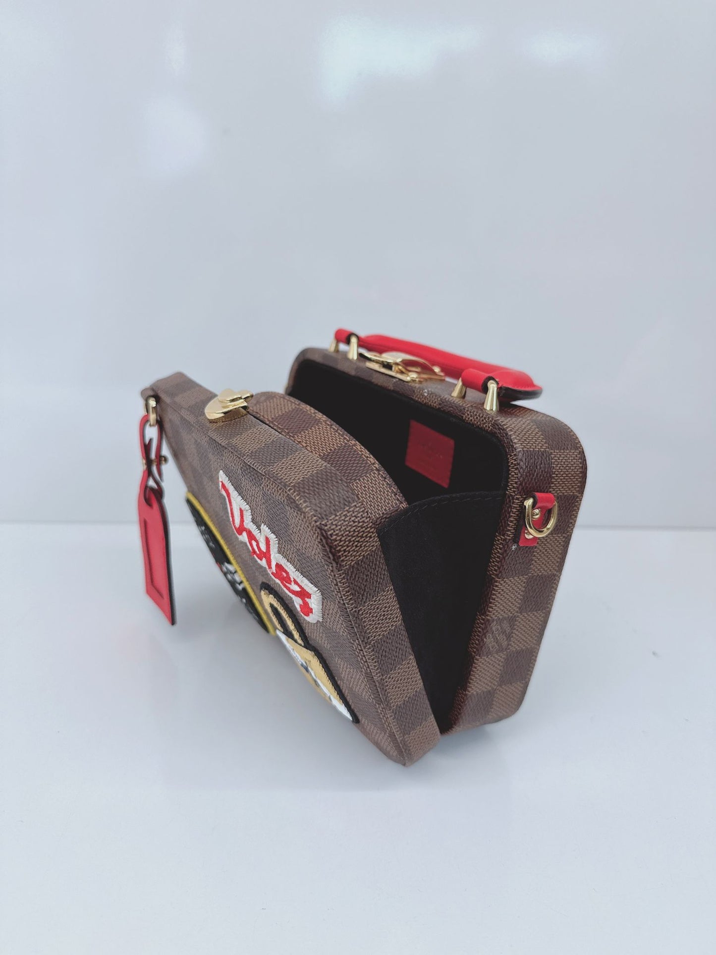 DAMIER EBENE CANVAS LV STORIES BOX BAG