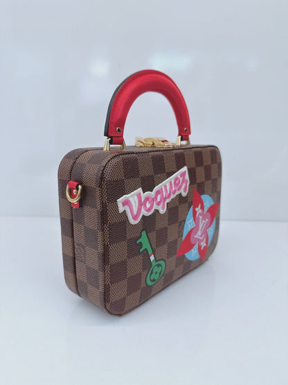 DAMIER EBENE CANVAS LV STORIES BOX BAG