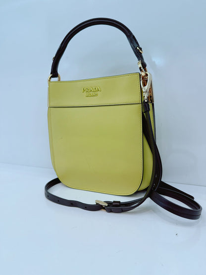 YELLOW  MARGIT HOBO SMALL SHOULDER BAG