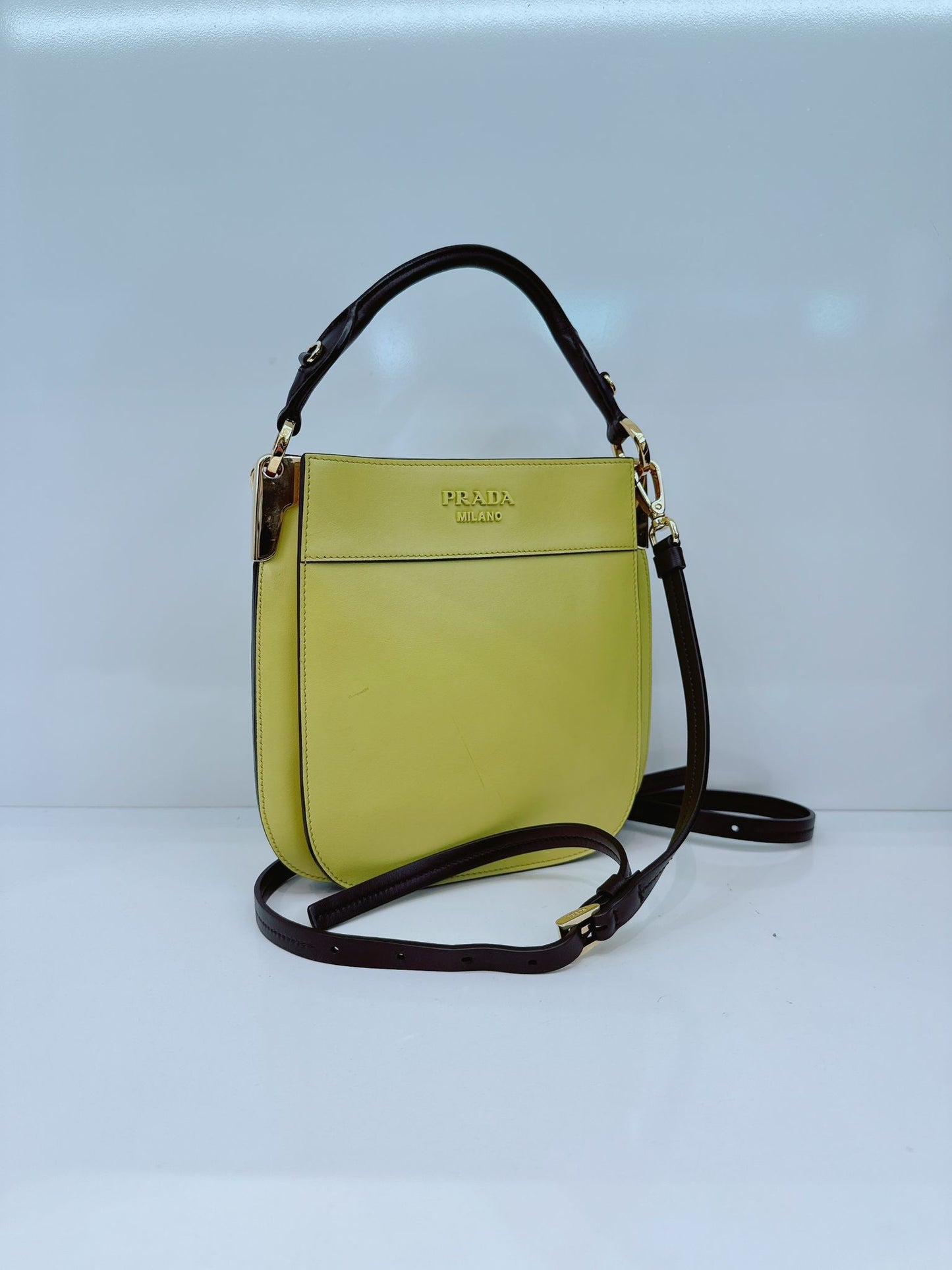 YELLOW  MARGIT HOBO SMALL SHOULDER BAG