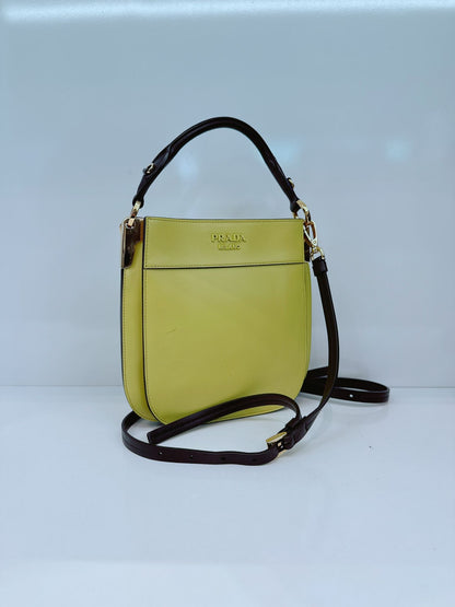 YELLOW  MARGIT HOBO SMALL SHOULDER BAG