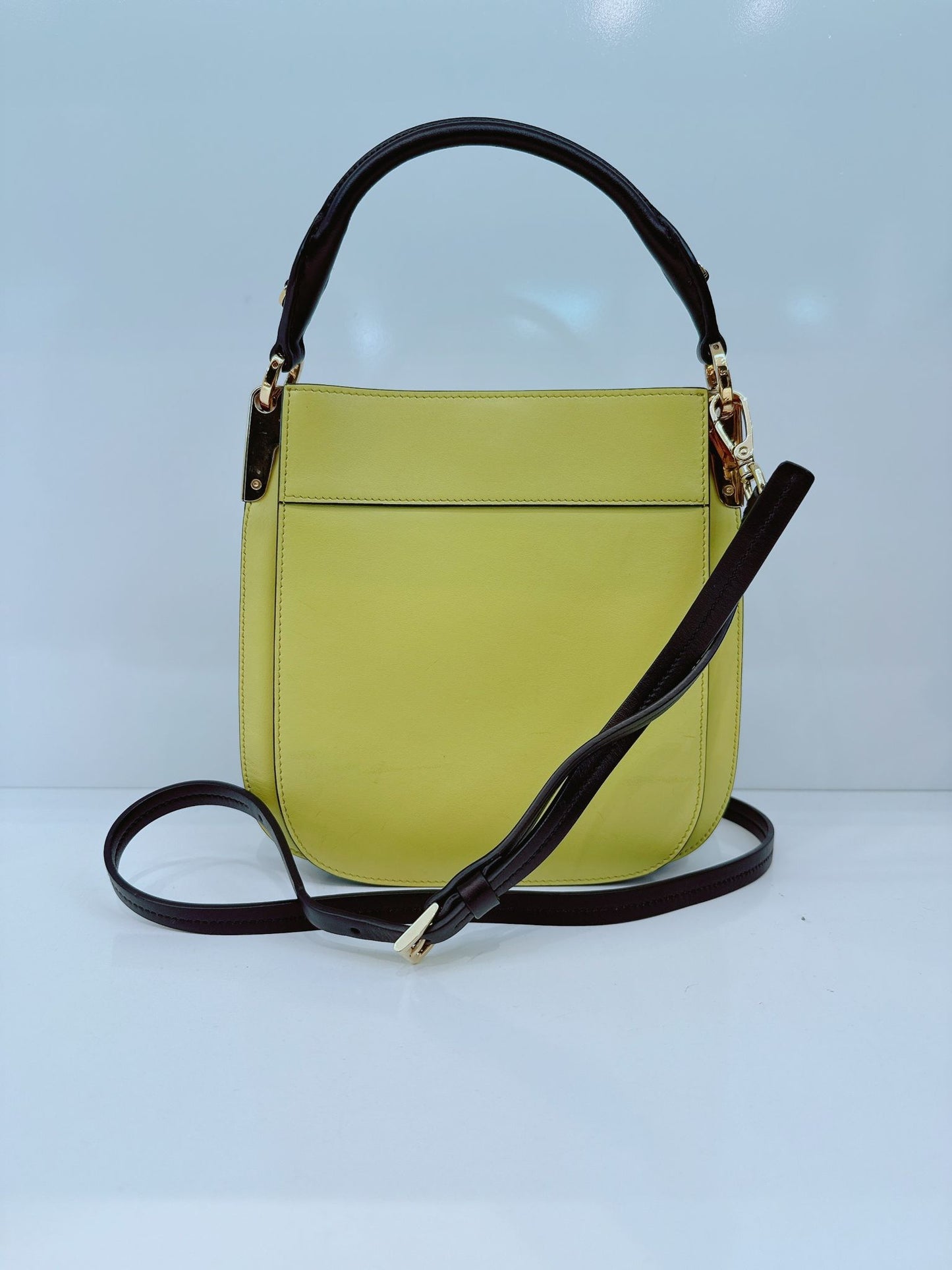 YELLOW  MARGIT HOBO SMALL SHOULDER BAG