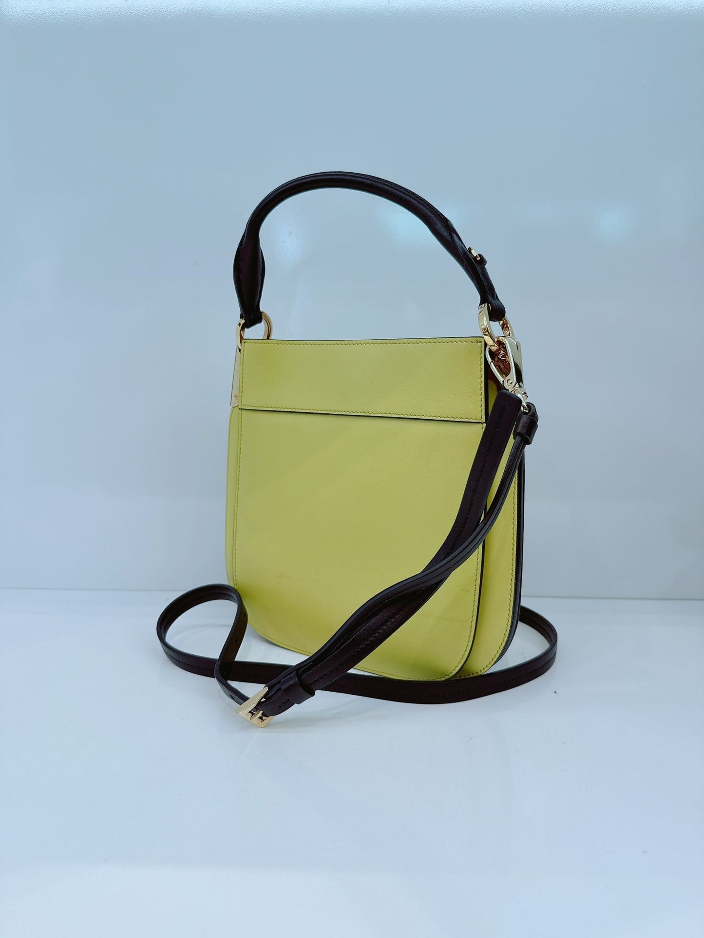YELLOW  MARGIT HOBO SMALL SHOULDER BAG