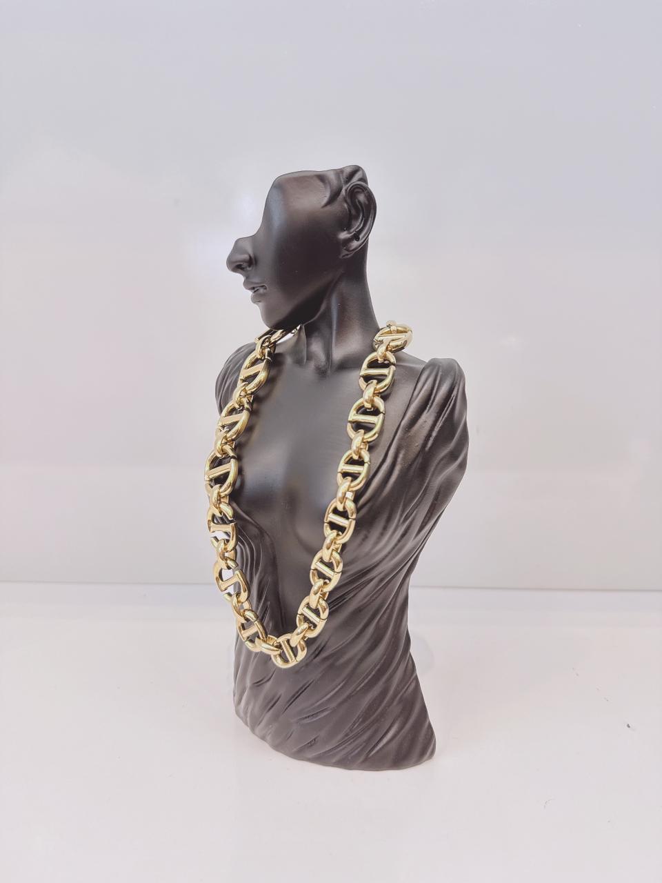 GOLD TONE 30 MONTAIGNE CHOKER NECKLACE