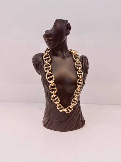 GOLD TONE 30 MONTAIGNE CHOKER NECKLACE