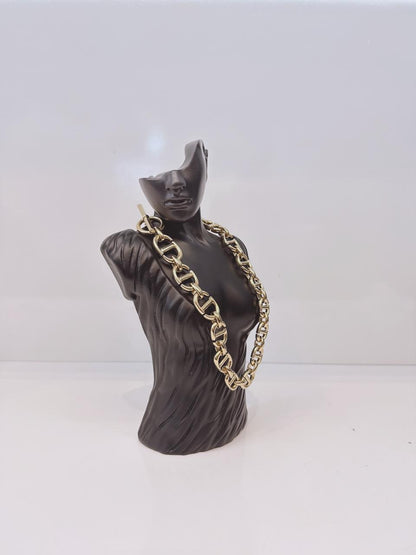 GOLD TONE 30 MONTAIGNE CHOKER NECKLACE