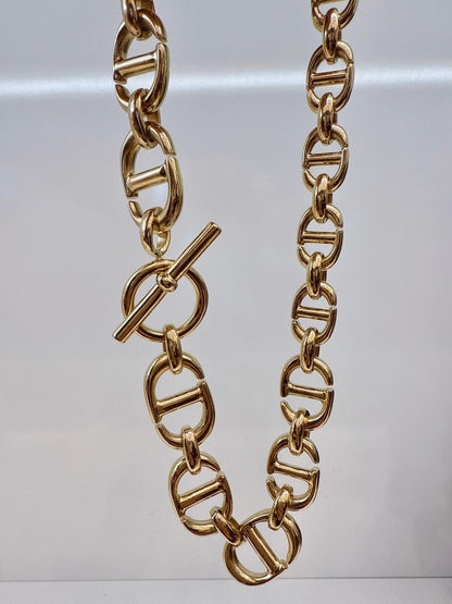 GOLD TONE 30 MONTAIGNE CHOKER NECKLACE