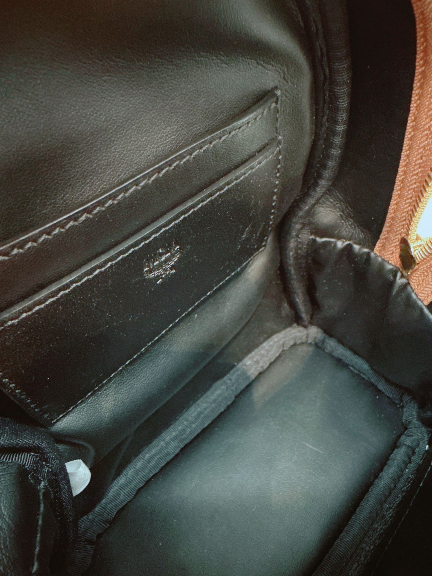 BROWN LEATHER MINI STARK SIDE STUDS BACKPACK