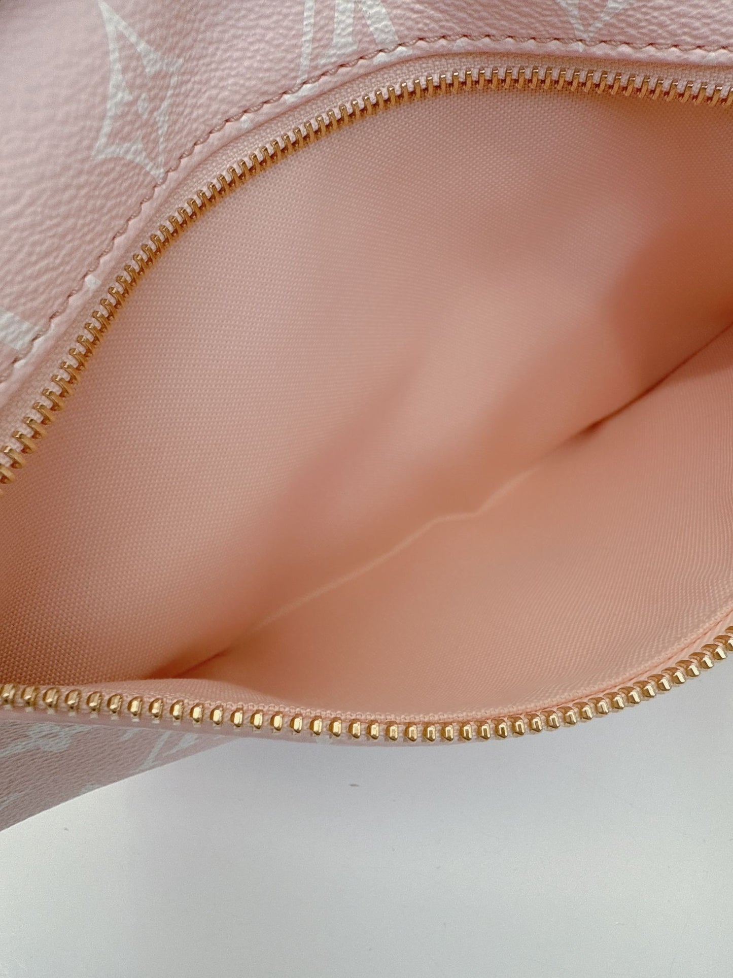 RED PINK WHITE MONOGRAM GIANT BUMBAG