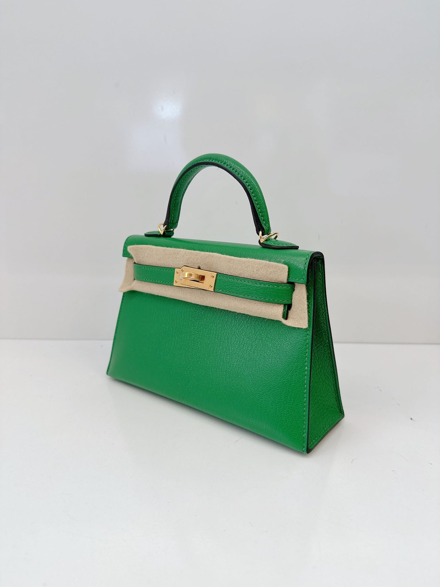 BAMBOO MINI KELLY 20 CHEVRE CHAMKILA GOLD HARDWARE