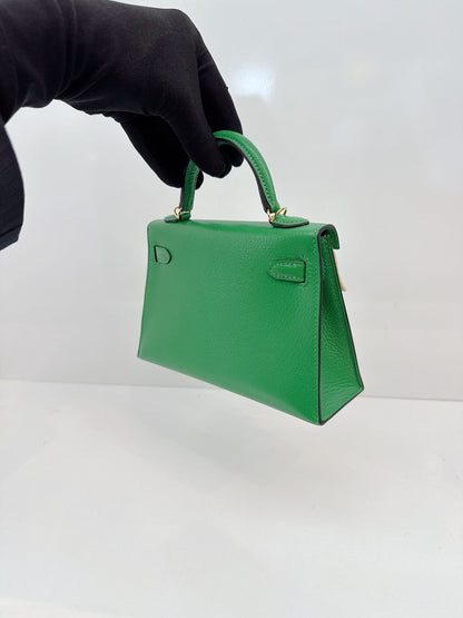 BAMBOO MINI KELLY 20 CHEVRE CHAMKILA GOLD HARDWARE