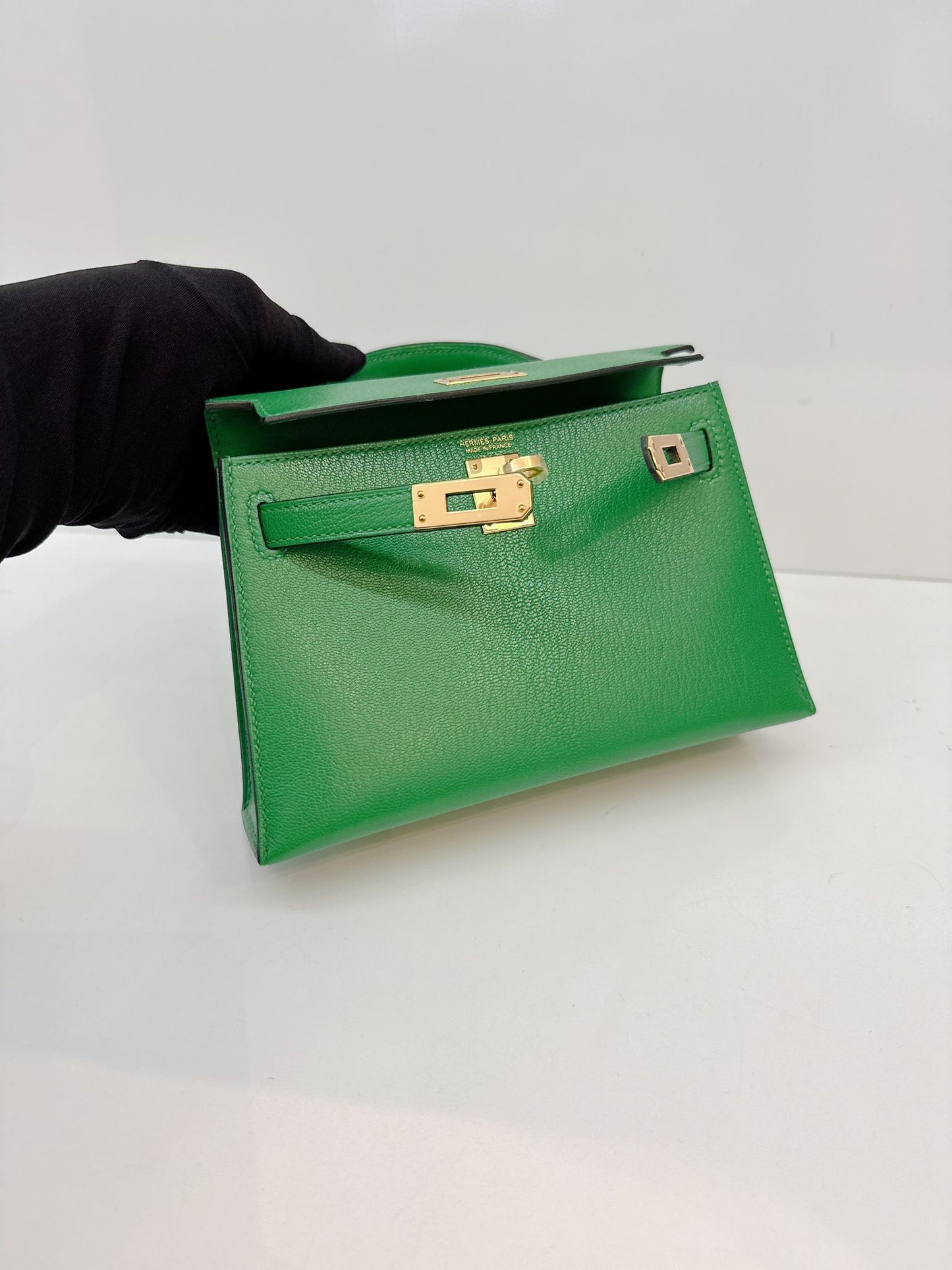 BAMBOO MINI KELLY 20 CHEVRE CHAMKILA GOLD HARDWARE