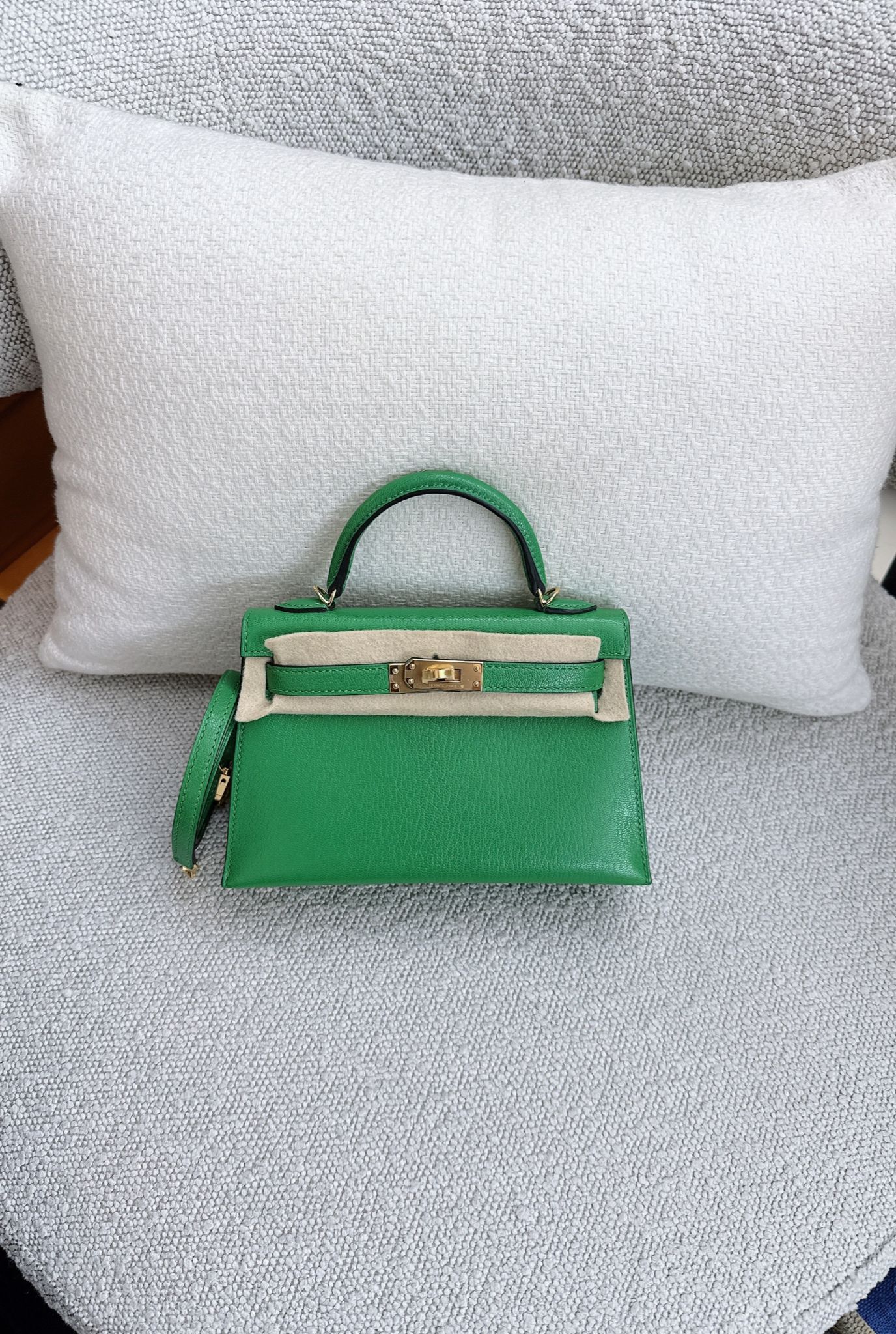 BAMBOO MINI KELLY 20 CHEVRE CHAMKILA GOLD HARDWARE