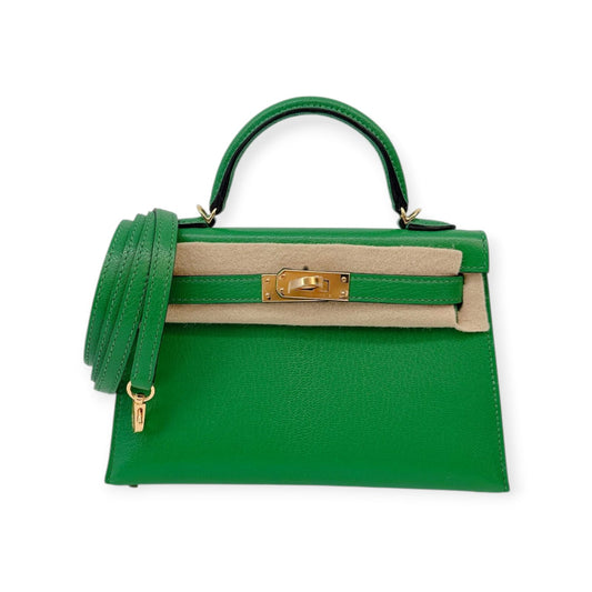 BAMBOO MINI KELLY 20 CHEVRE CHAMKILA GOLD HARDWARE