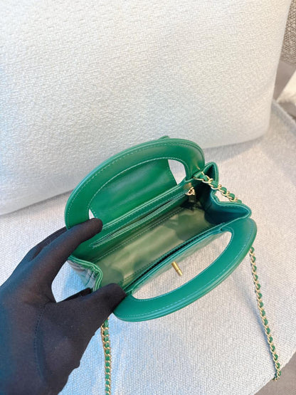 EMERALD GREEN QUILTED AGED CALFSKIN LEATHER SMALL KELLY SHOPPER BAG GOLD TONE HARDWARE