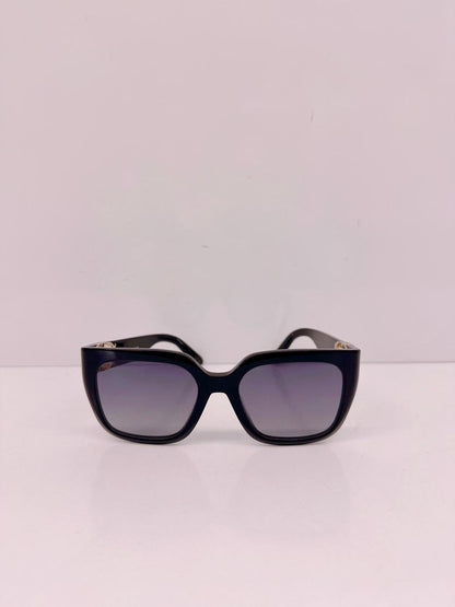 BLACK 30 MONTAIGNE SQUARE SUNGLASSES