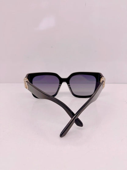 BLACK 30 MONTAIGNE SQUARE SUNGLASSES