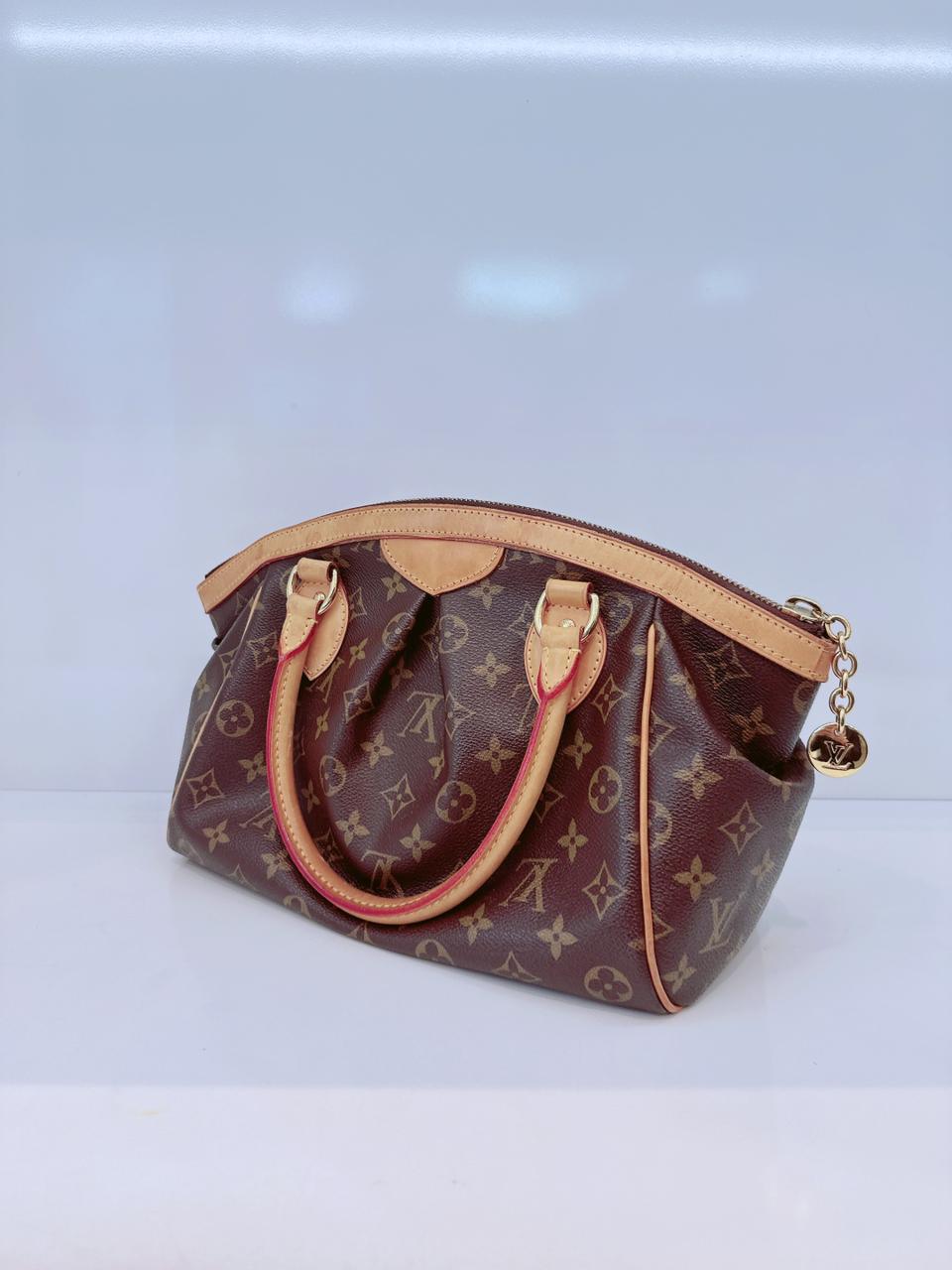 BROWN MONOGRAM CANVAS TIVOLI PM BAG