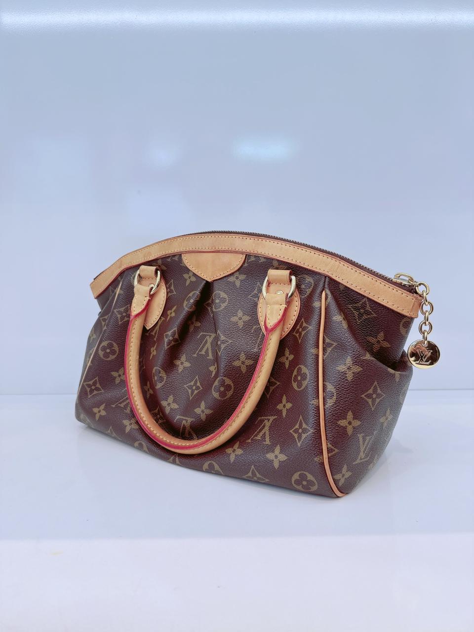 BROWN MONOGRAM CANVAS TIVOLI PM BAG