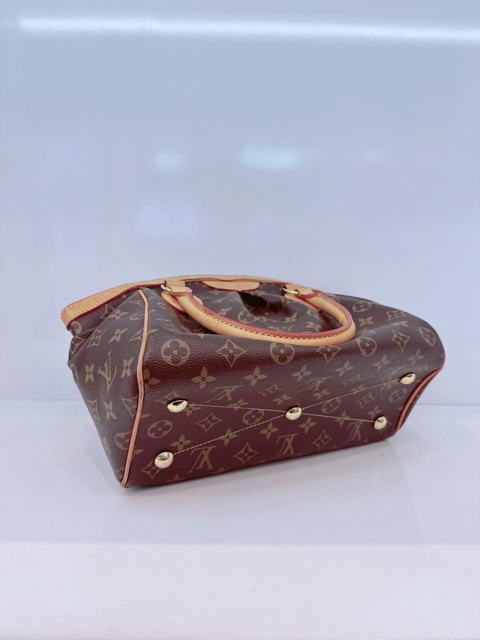 BROWN MONOGRAM CANVAS TIVOLI PM BAG