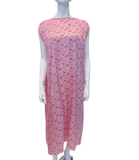 FLORAL SHIFT DRESS WITH FLUSH POCKETS S