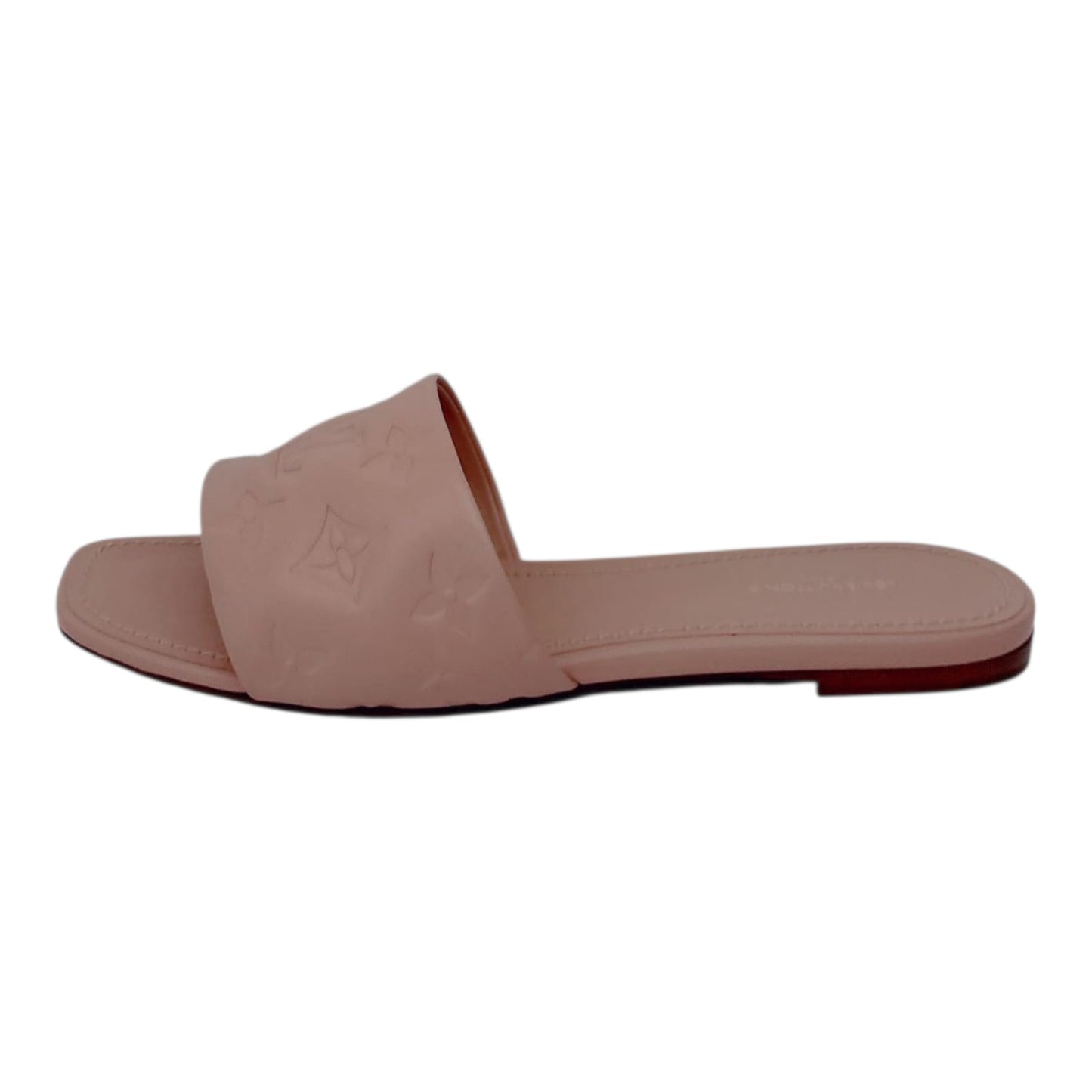 BLUSH PINK LEATHER REVIVAL FLAT SANDALS 37.5