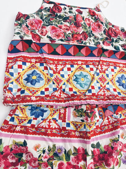 CARETTO PRINT TOP AND SHORT SET 12
