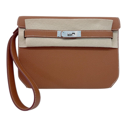 GOLD TOGO LEATHER KELLY DEPECHES 25 PALLADIUM HARDWARE