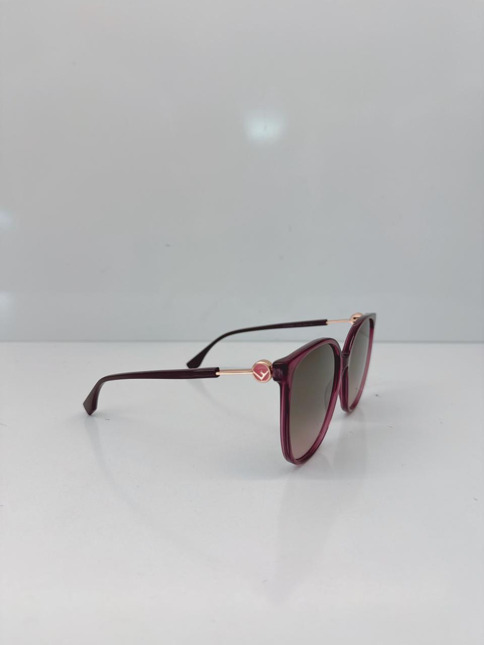 PLUM PURPLE WOMEN FF 0374/S 0T7M2  FM2 SUNGLASSES
