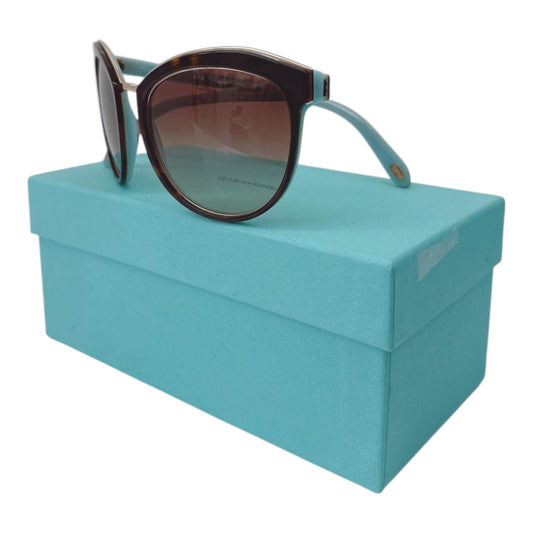 BROWN HAVANA GRADIENT TF4146 8134/3B OVAL SUNGLASSES