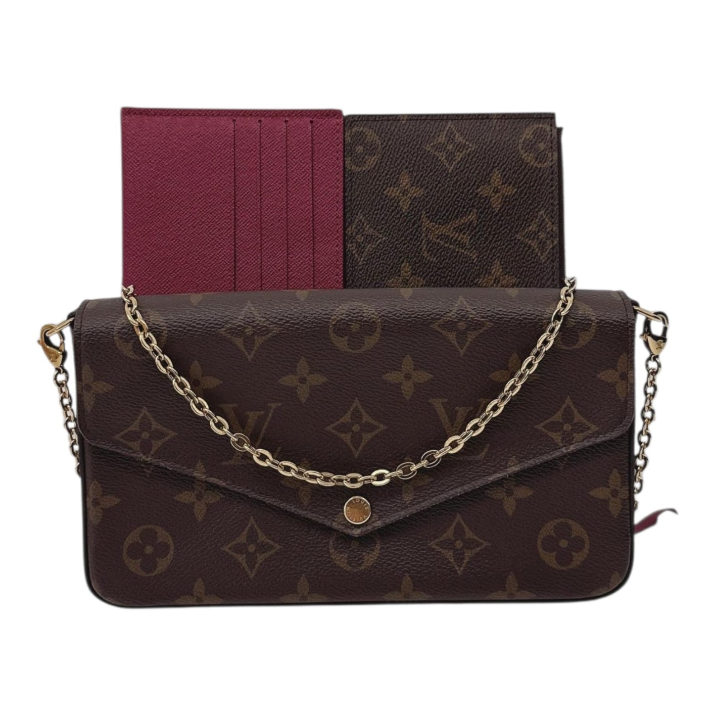 MONOGRAM CANVAS POCHETTE FELICIE CHAIN BAG
