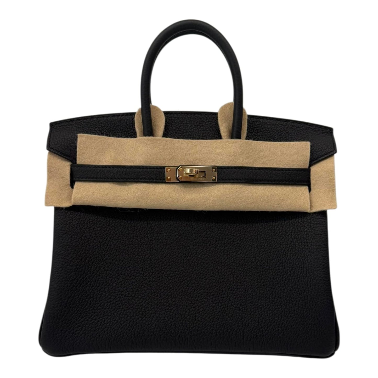 BLACK BIRKIN 25 TOGO LEATHER PERMABRASS HARDWARE