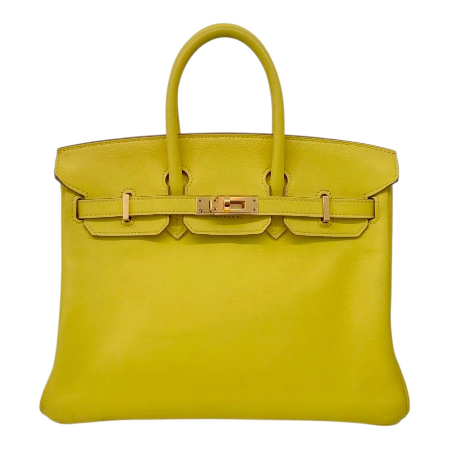 BIRKIN 25 LIME SWIFT LEATHER ROSE GOLD HARDWARE