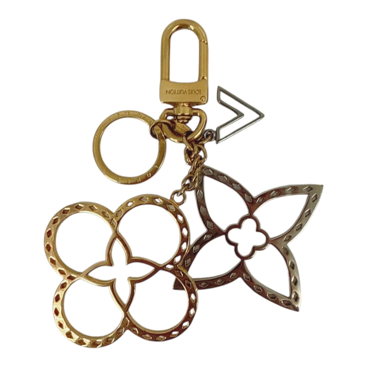 GOLD TONE NEO TAPAGE KEY HOLDER AND BAG CHARM