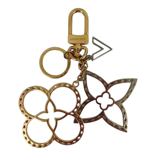 GOLD TONE NEO TAPAGE KEY HOLDER AND BAG CHARM