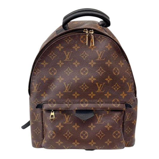 BROWN BLACK MONOGRAM CANVAS PALM SPRING MM BACKPACK