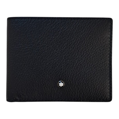 BLACK GRAIN LEATHER 6CC CLASSIC BIFOLD WALLET
