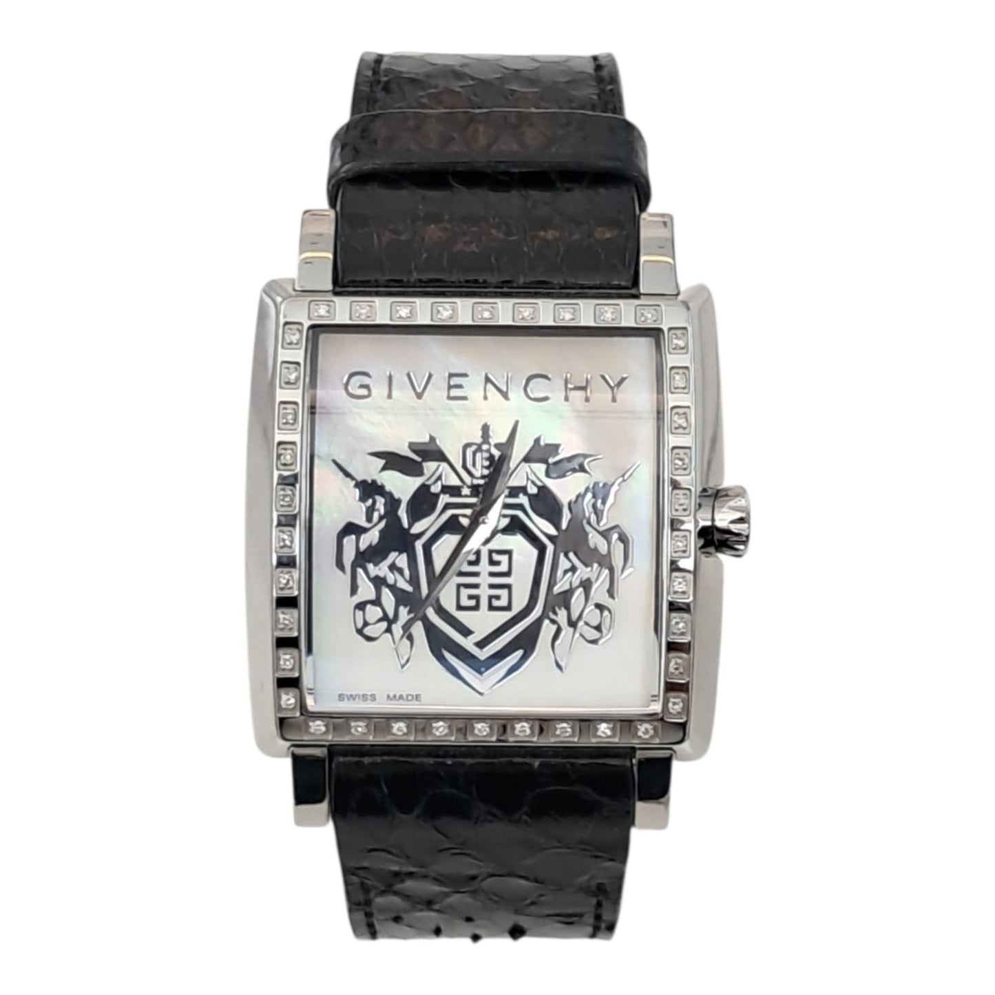 MOTHER OF PEARL STAINLESS STEEL DIAMONDS WATCH GV.5214M