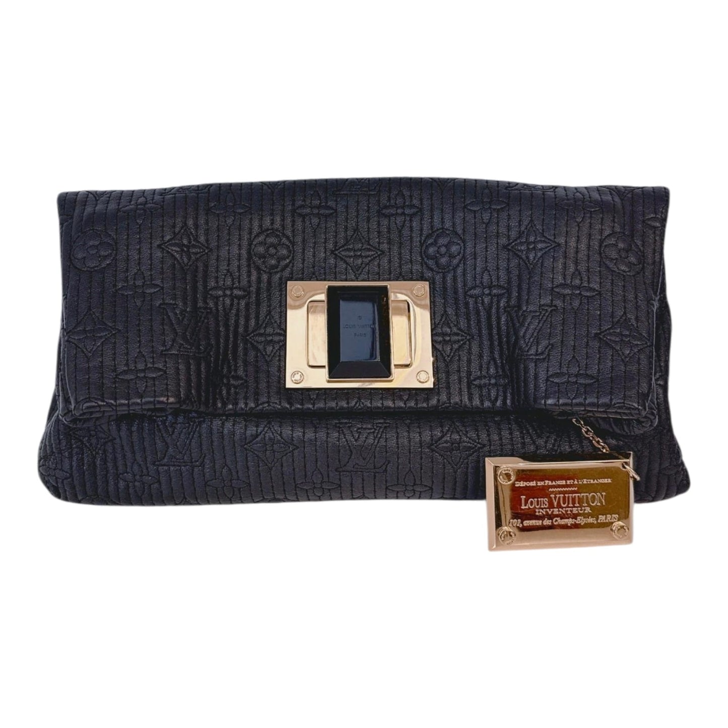 BLACK ALTAIR MONOGRAM MOTARD POCHETTO CLUTCH BAG