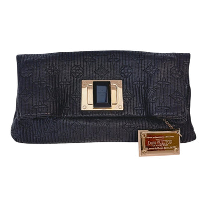BLACK ALTAIR MONOGRAM MOTARD POCHETTO CLUTCH BAG