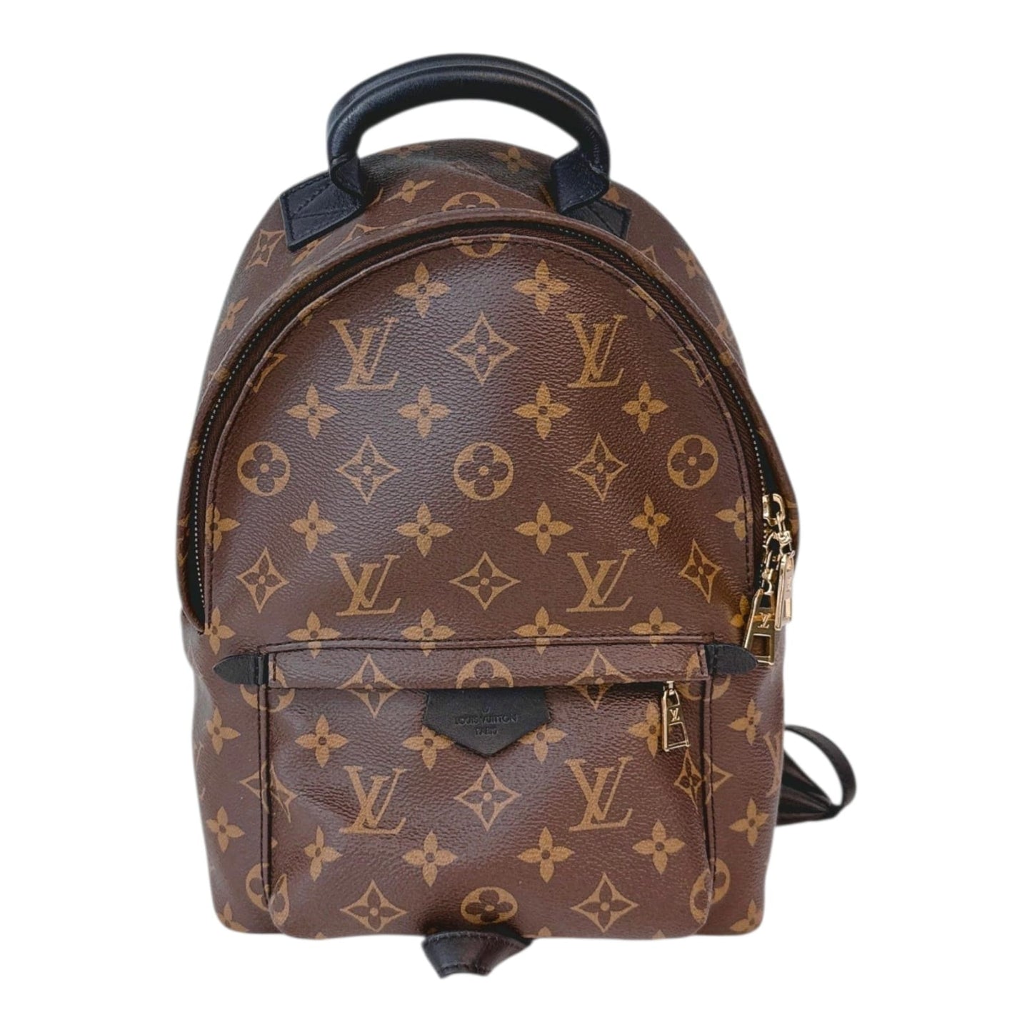 BROWN BLACK MONOGRAM CANVAS PAL SPRING PM BACKPACK