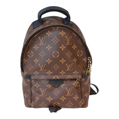 BROWN BLACK MONOGRAM CANVAS PAL SPRING PM BACKPACK