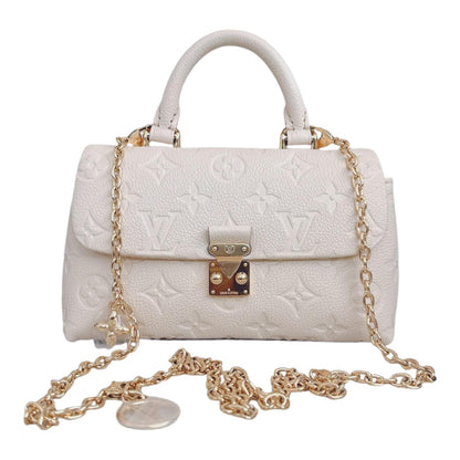 CREAM MONOGRAM EMPREINTE LEATHER NANO MADELEINE BAG