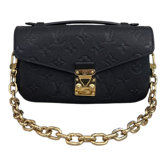 BLACK MONOGRAM EMPREINTE LEATHER POCHETTE METIS EAST WEST HANDBAG