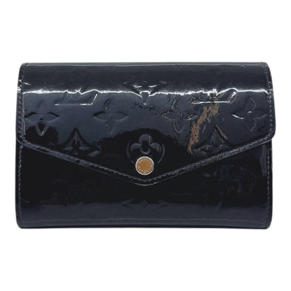 BLACK MONOGRAM VERNIS SARAH NW WALLET