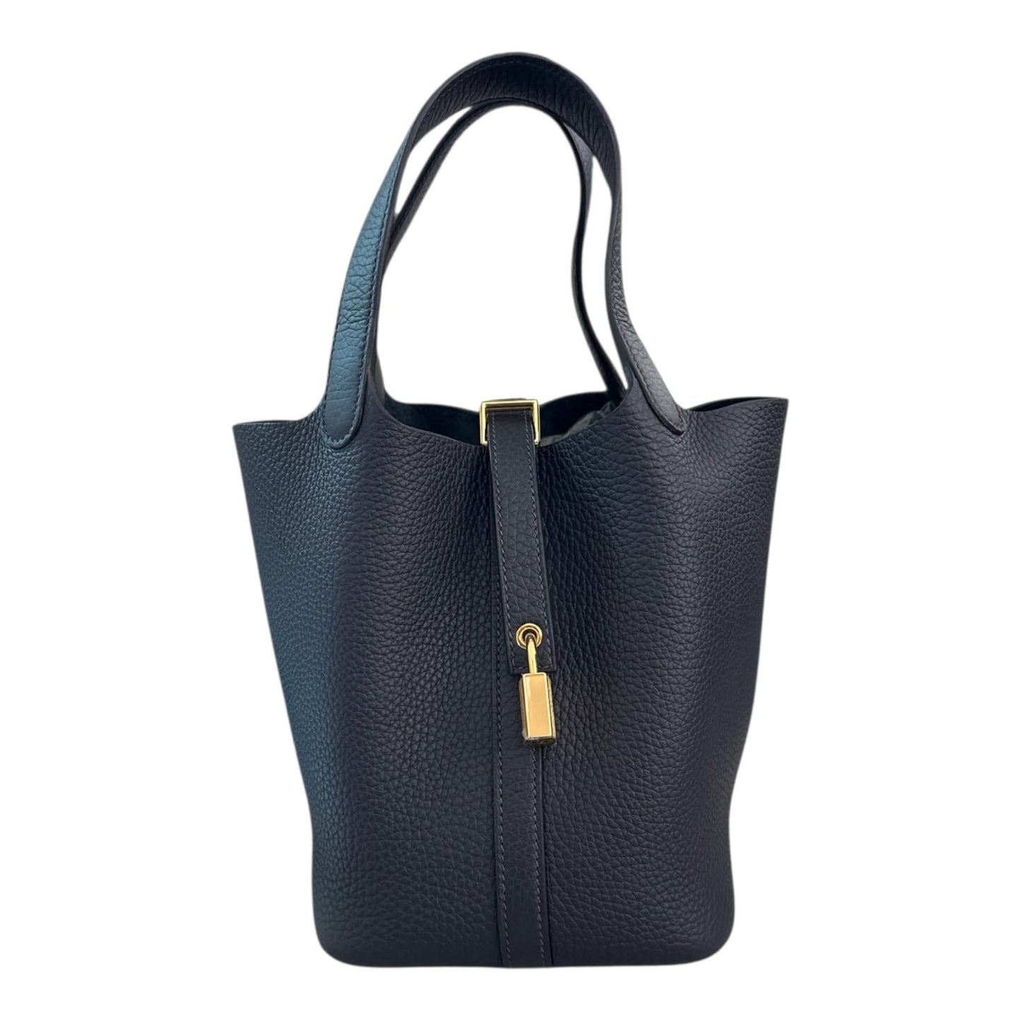 CABAN TAURILLON CLEMENCE LEATHER PICOTIN LOCK 18 BAG GHW