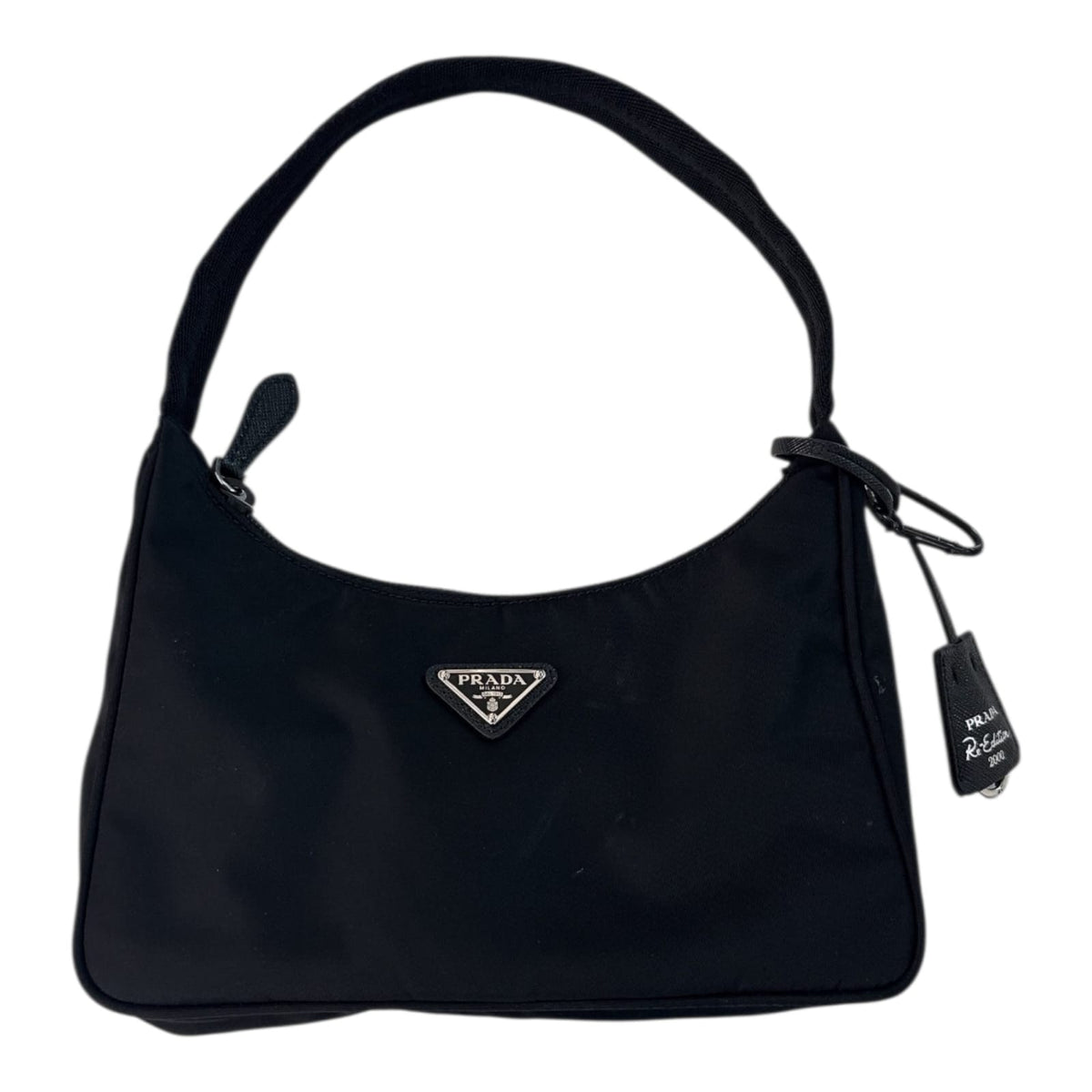 BLACK NYLON RE-EDITION 2000 MINI BAG