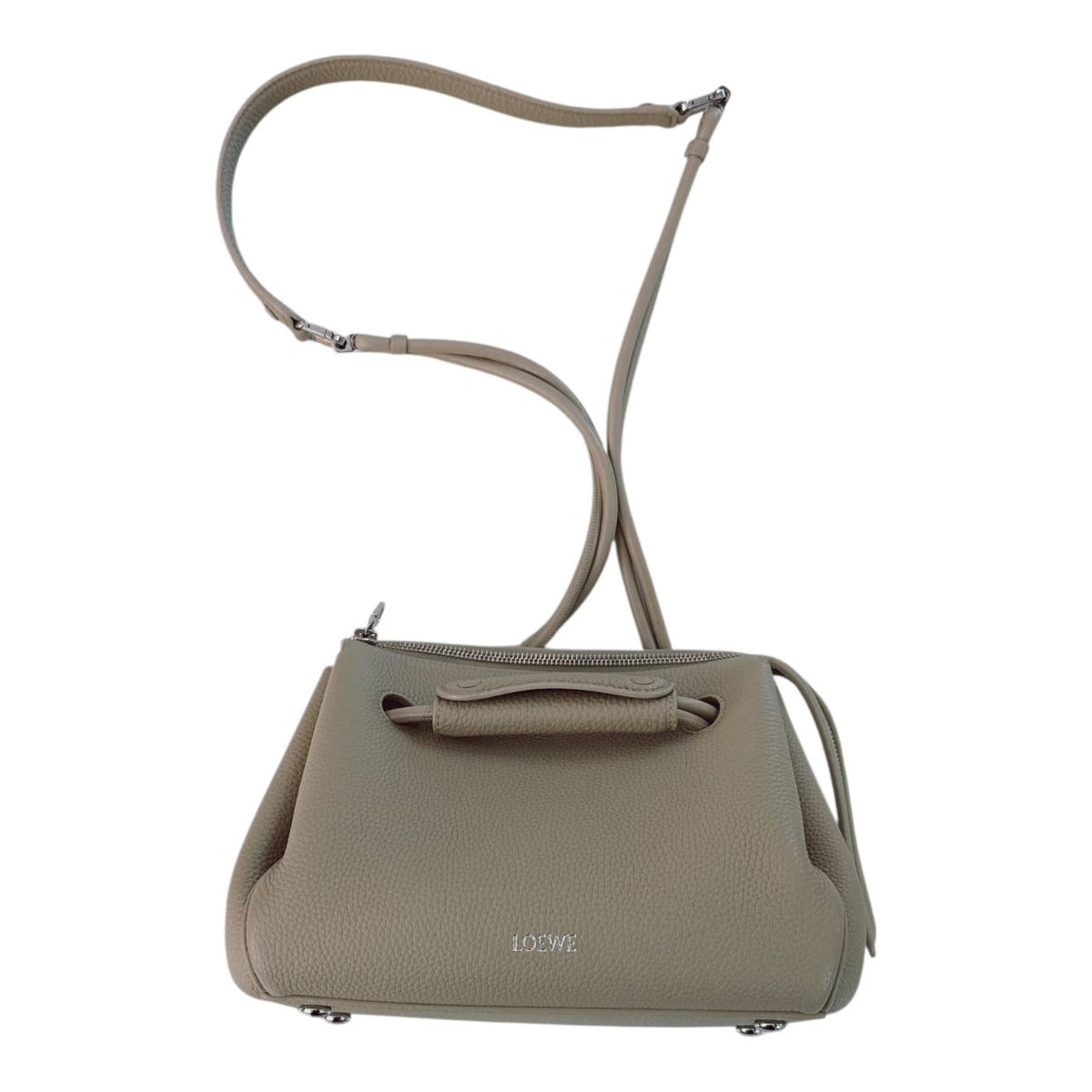 CLAY GRAINED CALFSKIN LEATHER SMALL MADRID CROSSBODY BAG