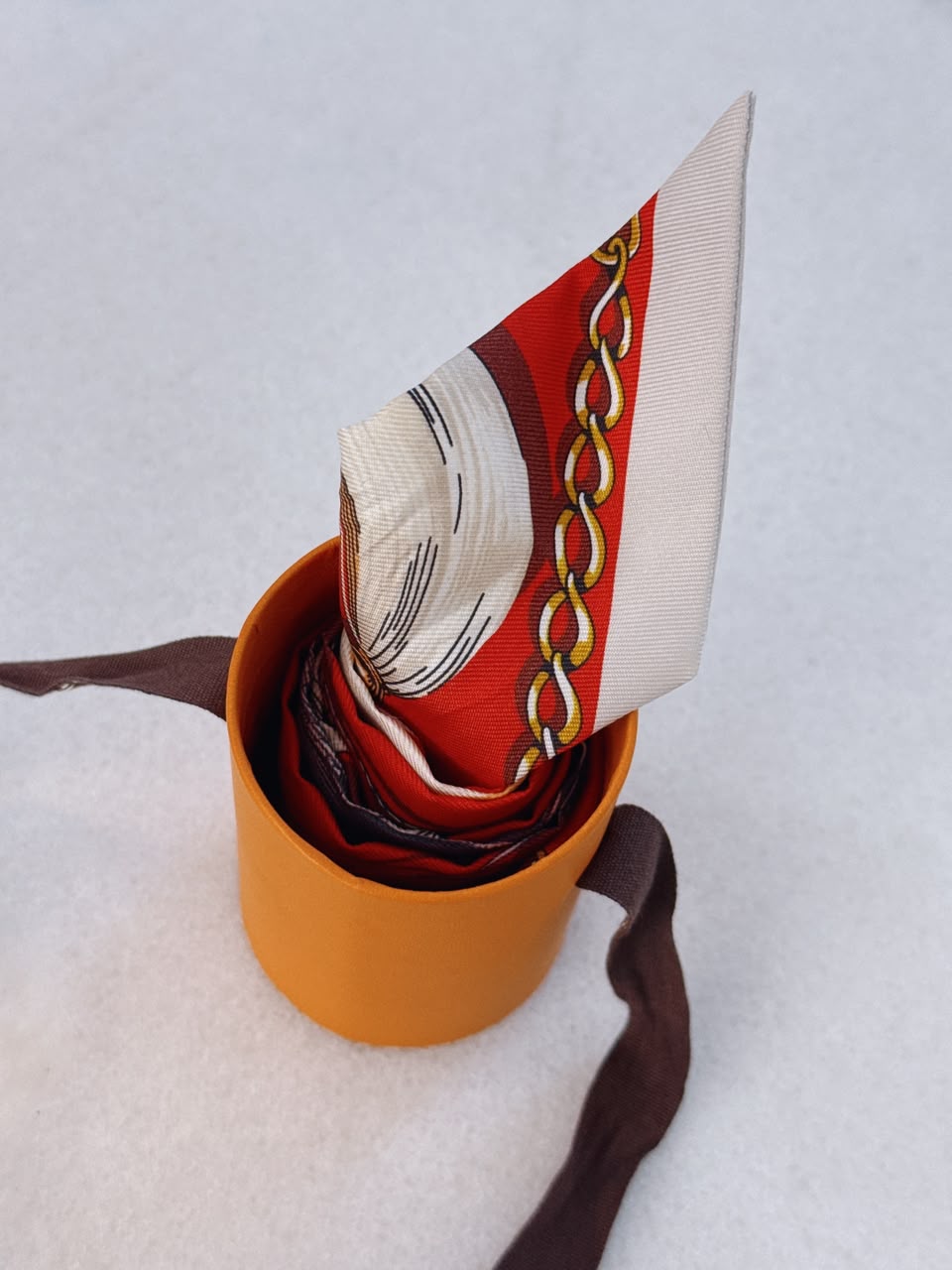 RED CAVALCADES TWILLY SILK SCARF