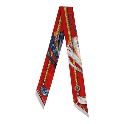 RED CAVALCADES TWILLY SILK SCARF
